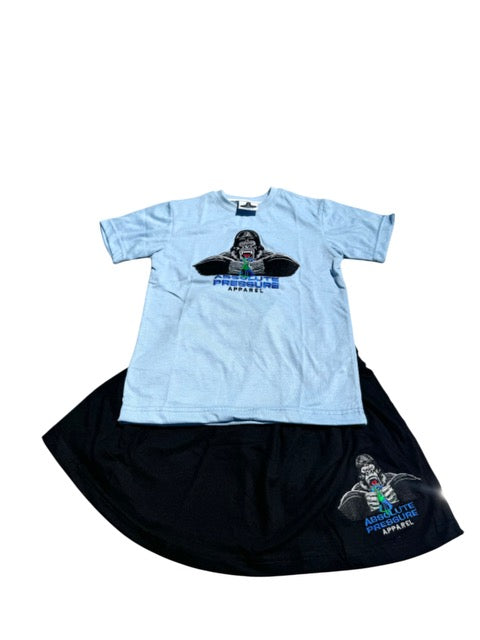 Kids Girls Skirt (black&blue)